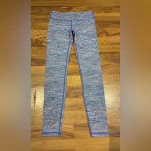 Ivivva Rhythmic Tight By Lululemon Leggings Blue Pink Purple Girls Size 10